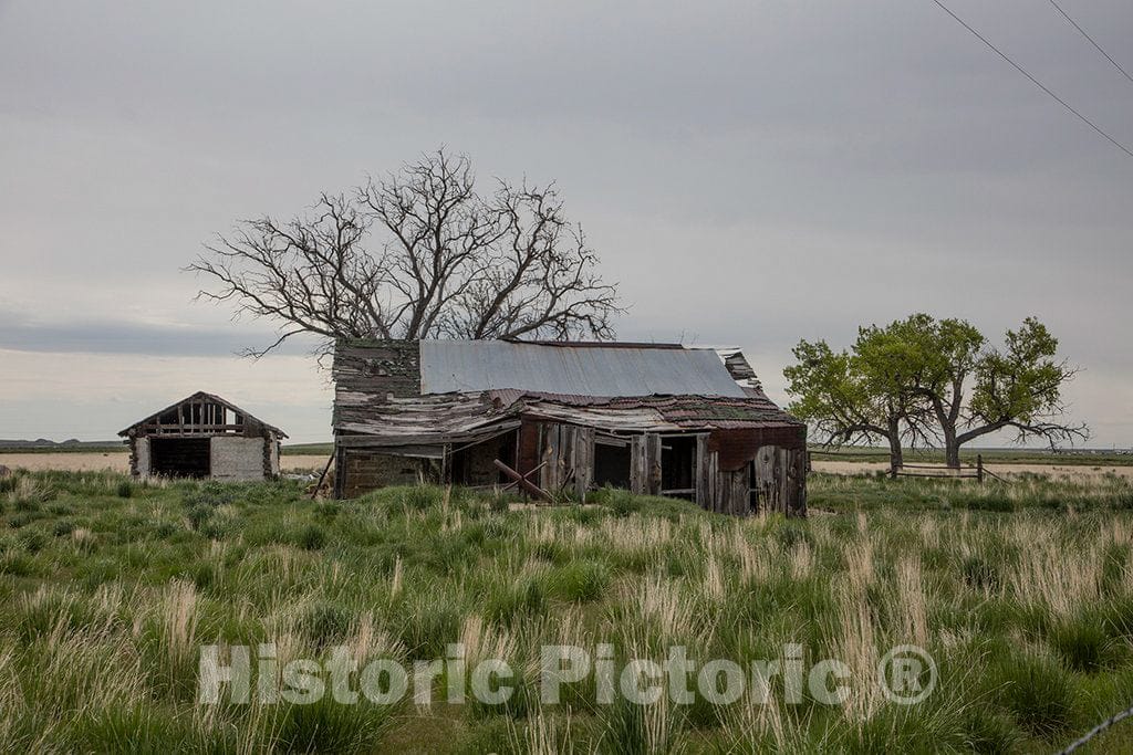 Photo- Abandoned Ranch or Farmstead west of Casper in Natrona County, Wyoming 3 Fine Art Photo Reproduction