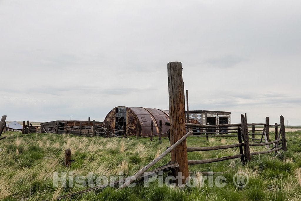 Photo- Abandoned Ranch or Farmstead west of Casper in Natrona County, Wyoming 4 Fine Art Photo Reproduction