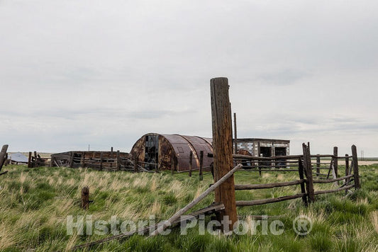 Photo- Abandoned Ranch or Farmstead west of Casper in Natrona County, Wyoming 4 Fine Art Photo Reproduction