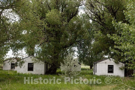 Photo - Abandoned Tourist Cabins in Riverton, Wyoming- Fine Art Photo Reporduction