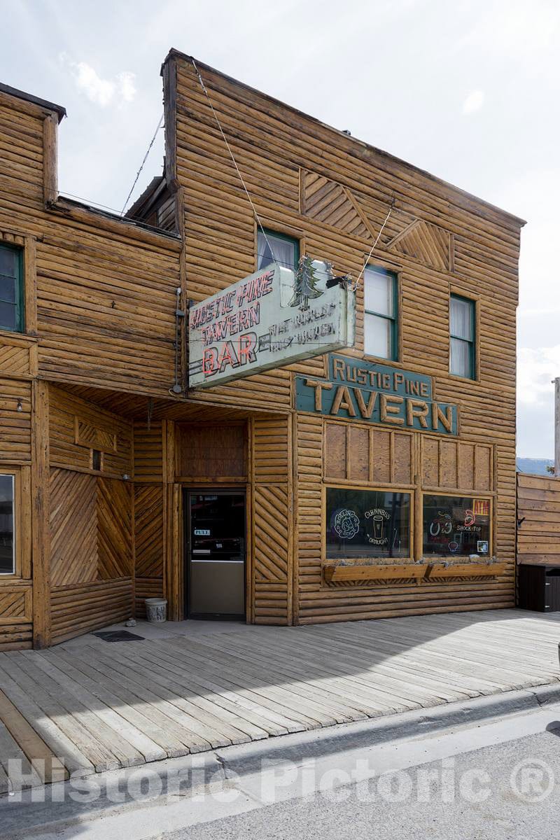 Photo - The Rustic Pine Tavern in Dubois, Wyoming- Fine Art Photo Reporduction