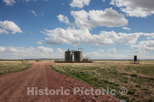 Photo- A Small Natural-Gas Structure, one of Hundreds in Wyoming's arid Red Desert, a vast petrochemical-Rich Area Between Rawlins and Green River 1 Fine Art Photo Reproduction