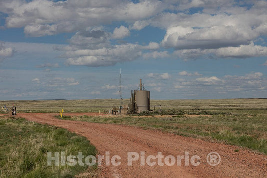 Photo- A Small Natural-Gas Structure, one of Hundreds in Wyoming's arid Red Desert, a vast petrochemical-Rich Area Between Rawlins and Green River 3 Fine Art Photo Reproduction