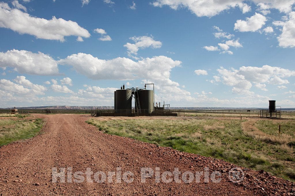 Photo- A Small Natural-Gas Structure, one of Hundreds in Wyoming's arid Red Desert, a vast petrochemical-Rich Area Between Rawlins and Green River 4 Fine Art Photo Reproduction