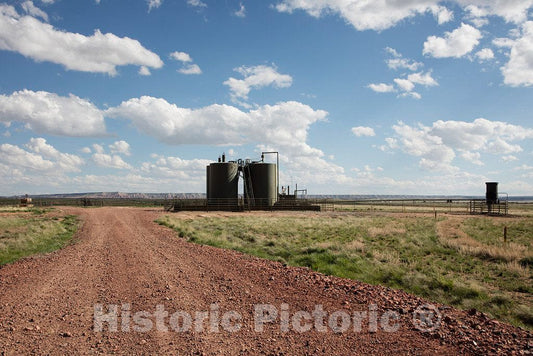 Photo- A Small Natural-Gas Structure, one of Hundreds in Wyoming's arid Red Desert, a vast petrochemical-Rich Area Between Rawlins and Green River 4 Fine Art Photo Reproduction