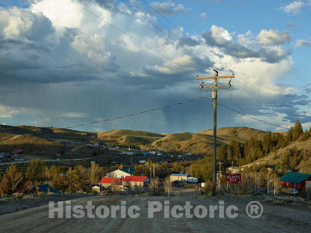 Photo - Overview of Atlantic City; not The Famous New Jersey Resort for Sure, but Close to a Ghost Town in Remote Fremont County, Wyoming- Fine Art Photo Reporduction
