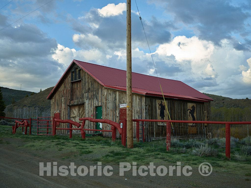 Photo - Cabin in Atlantic City; not The Famous New Jersey Resort for Sure, but Close to a Ghost Town in Remote Fremont County, Wyoming- Fine Art Photo Reporduction