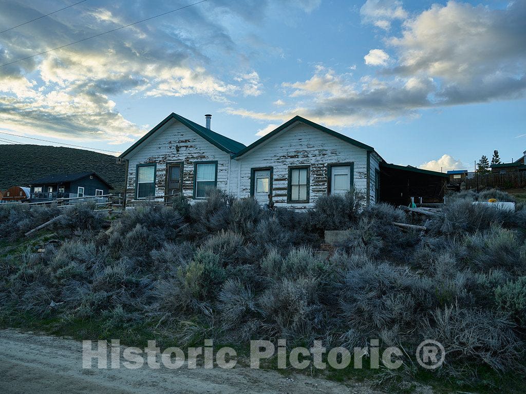 Photo - Cabins in Atlantic City; not the famous New Jersey resort for sure, but close to a ghost town in remote Fremont County, Wyoming- Fine Art Photo Reporduction