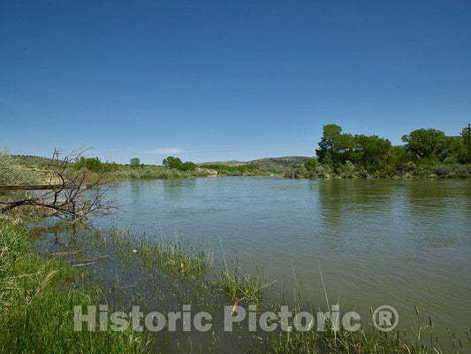 Photograph - Bessemer Bend, a Most Significant Turn of The North Platte River in Natrona County, Wyomingl This was The Point of The Last Crossing by Oregon, Mormon, and California Trail 1