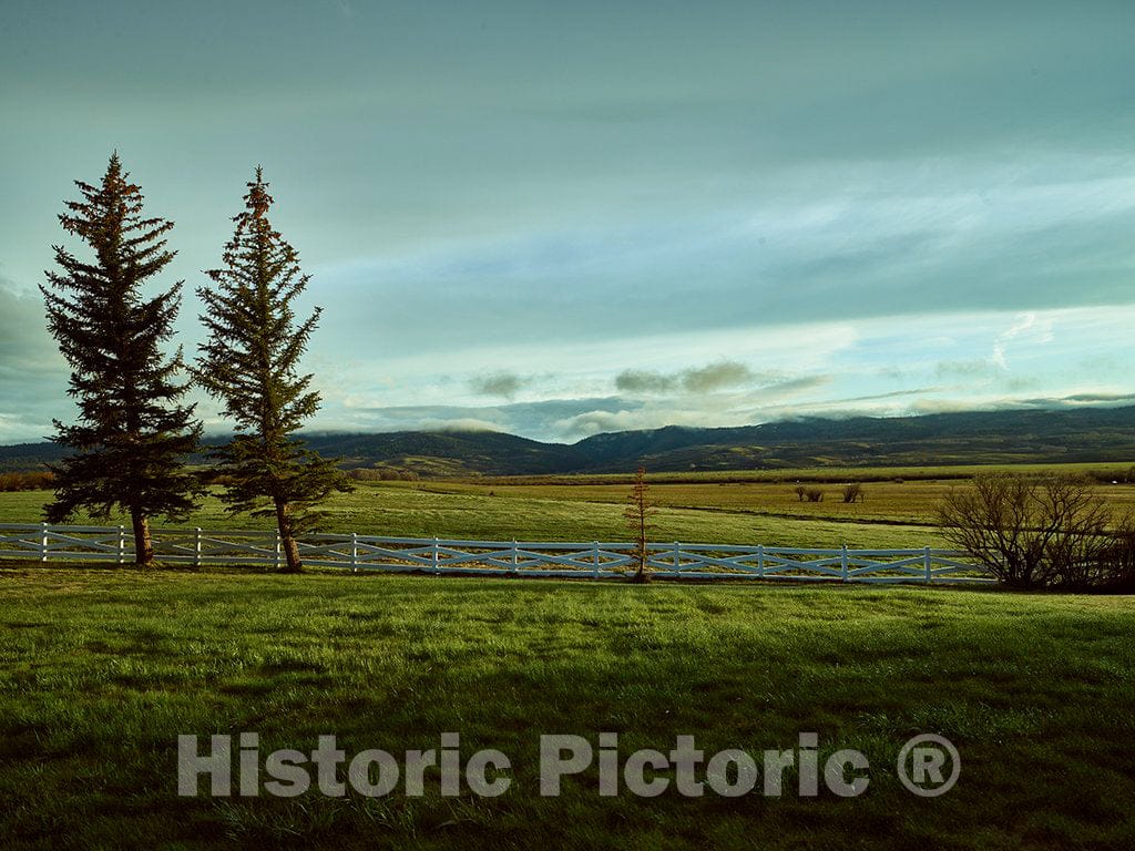Photo - Big Creek Ranch; a vast Cattle Ranch Near The Colorado Border in Carbon County, Wyoming- Fine Art Photo Reporduction