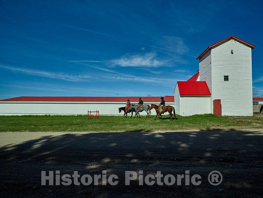 Photo- Riders on Horseback at Big Creek Ranch, a vast Cattle Ranch Near The Colorado Border in Carbon County, Wyoming 1 Fine Art Photo Reproduction