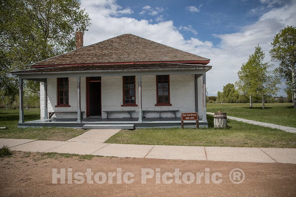 Photo- Guardhouse at Fort Bridger, a Wyoming State Historical site in The Tiny Uinta County Town of The Same Name in The Southwestern Corner of That State 1 Fine Art Photo