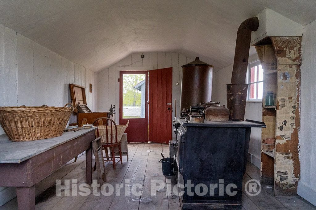 Photo - Kitchen Inside a Cabin at Fort Bridger, a Wyoming State Historical site in The Tiny Uinta County Town of The Same Name in The Southwestern Corner of That State