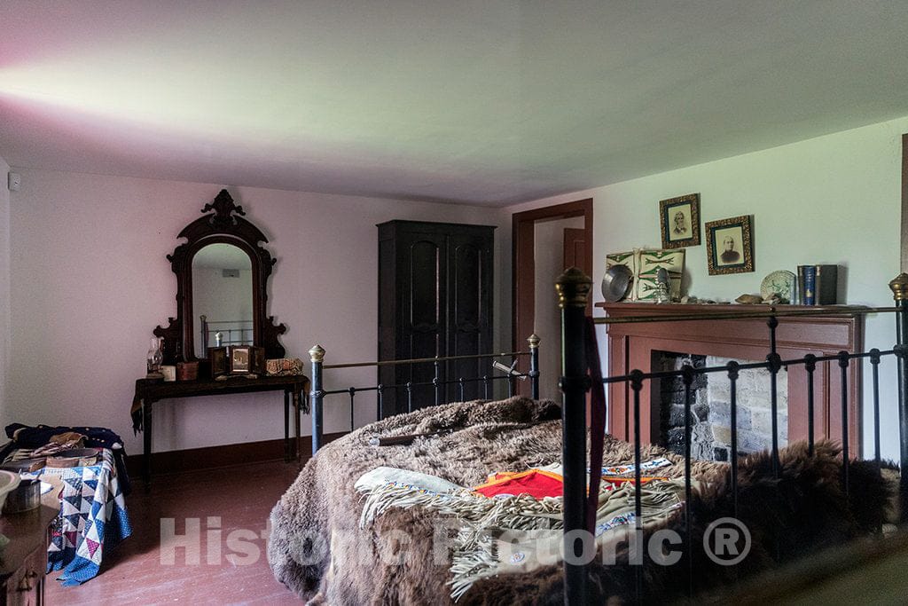 Photo- Inside an Officer's Quarters at Fort Bridger, a Wyoming State Historical site in The Tiny Uinta County Town of The Same Name in The Southwestern Corner of That State