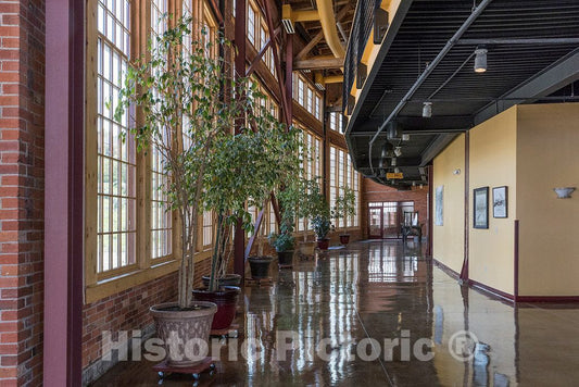 Photo- The redesigned and repurposed Union Pacific Railroad Roundhouse and Machine Shop in Evanston, Wyoming 1 Fine Art Photo Reproduction