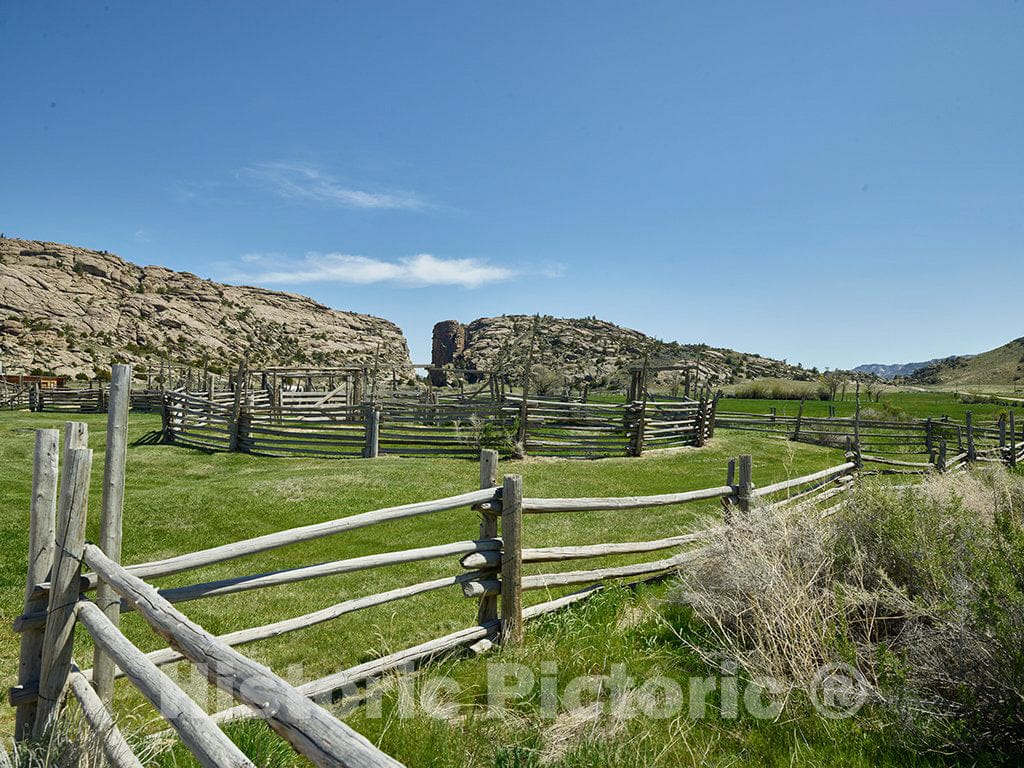 Photo- Devil's Gate, a Fissure in The Mountains of What is Now Natrona County, Wyoming, Caused by Erosion from The Sweetwater River 1 Fine Art Photo Reproduction