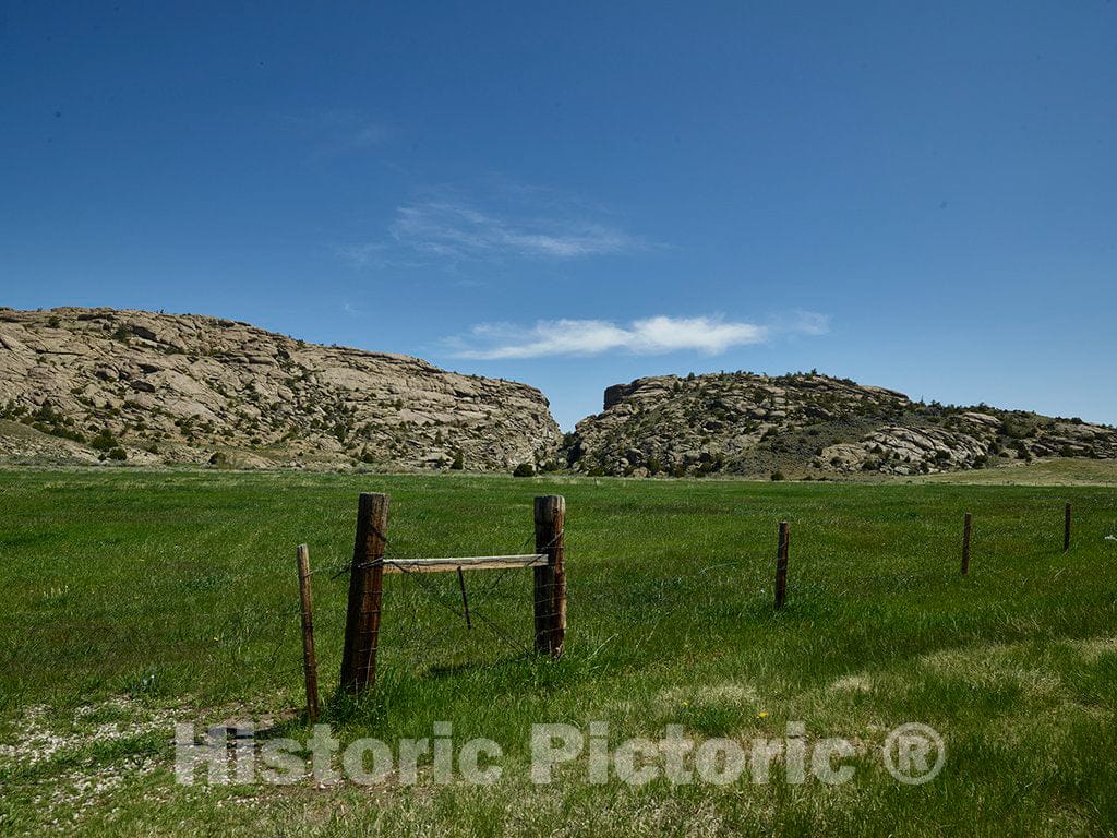 Photo- Devil's Gate, a Fissure in The Mountains of What is Now Natrona County, Wyoming, Caused by Erosion from The Sweetwater River 2 Fine Art Photo Reproduction