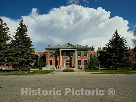Photo - The Uinta County Courthouse in Evanston, in The far-Southwestern Corner of Wyoming- Fine Art Photo Reporduction