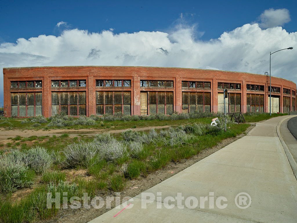Photo - A Yet-to-be Updated Portion of The Old Union Pacific Railroad Roundhouse in Evanston, in The far-Southwestern Corner of Wyoming- Fine Art Photo Reporduction