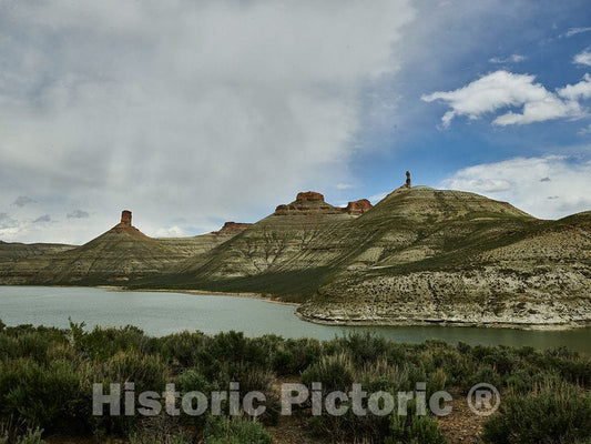 Photo- Scene from The Sweetwater County, Wyoming, Portion of The Flaming Gorge National Recreation Area 1 Fine Art Photo Reproduction