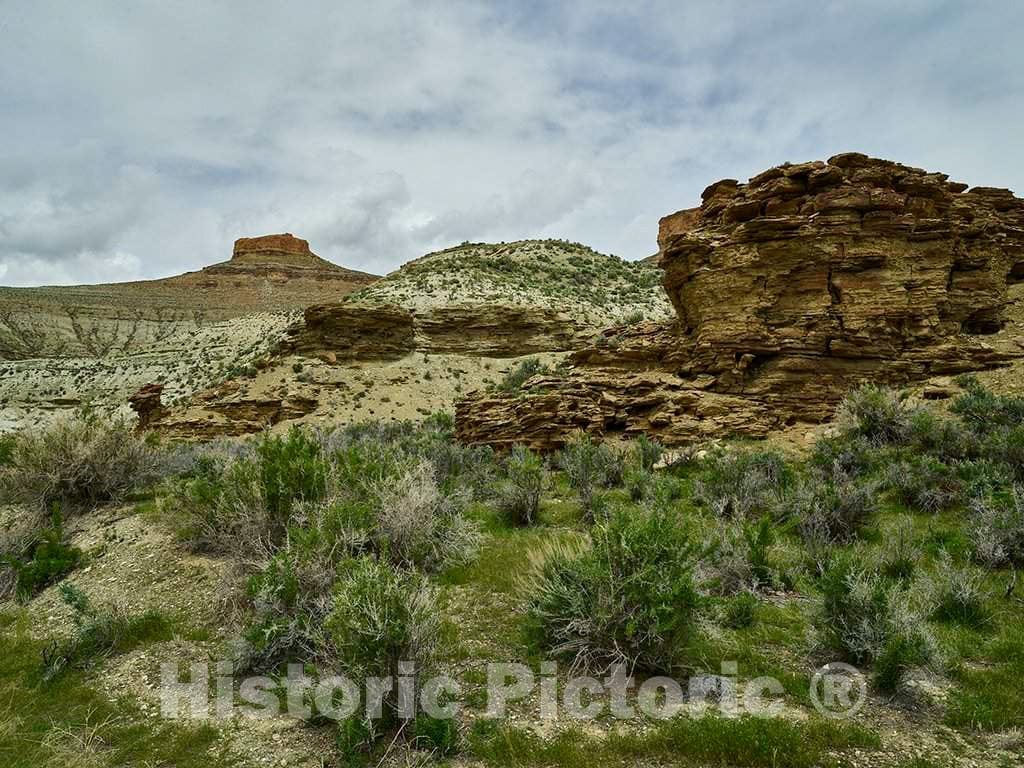 Photo- Scene from The Sweetwater County, Wyoming, Portion of The Flaming Gorge National Recreation Area 2 Fine Art Photo Reproduction
