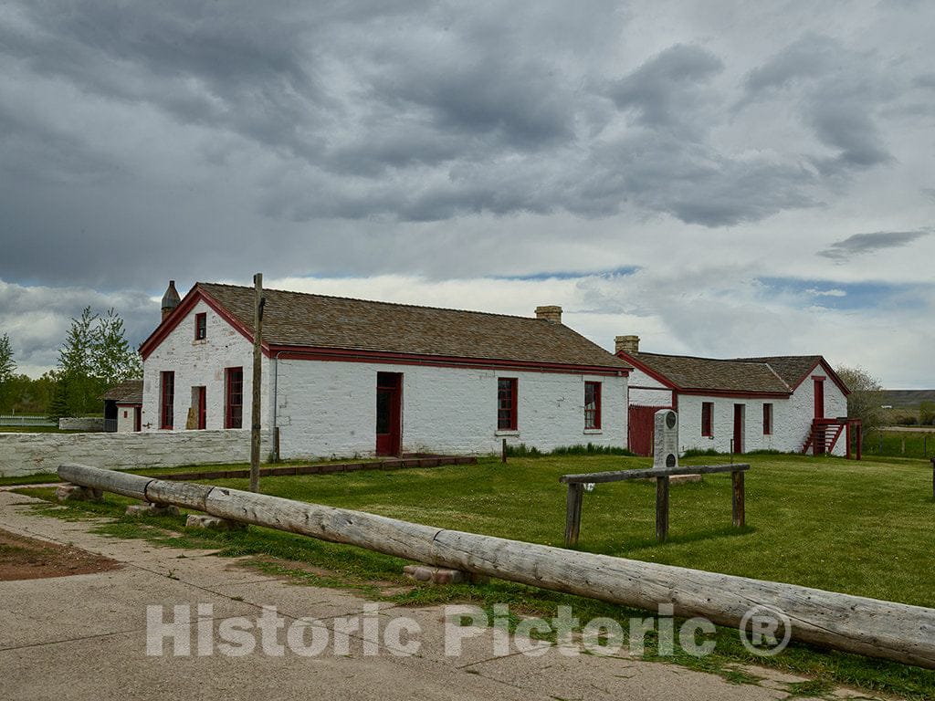 Photo- A Portion of Fort Bridger, a Wyoming State Historical site in The Tiny Uinta County Town of The Same Name in The Southwestern Corner of That State 2 Fine Art Photo
