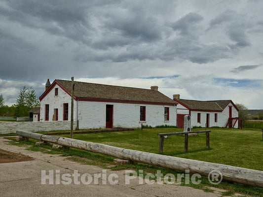 Photo- A Portion of Fort Bridger, a Wyoming State Historical site in The Tiny Uinta County Town of The Same Name in The Southwestern Corner of That State 2 Fine Art Photo