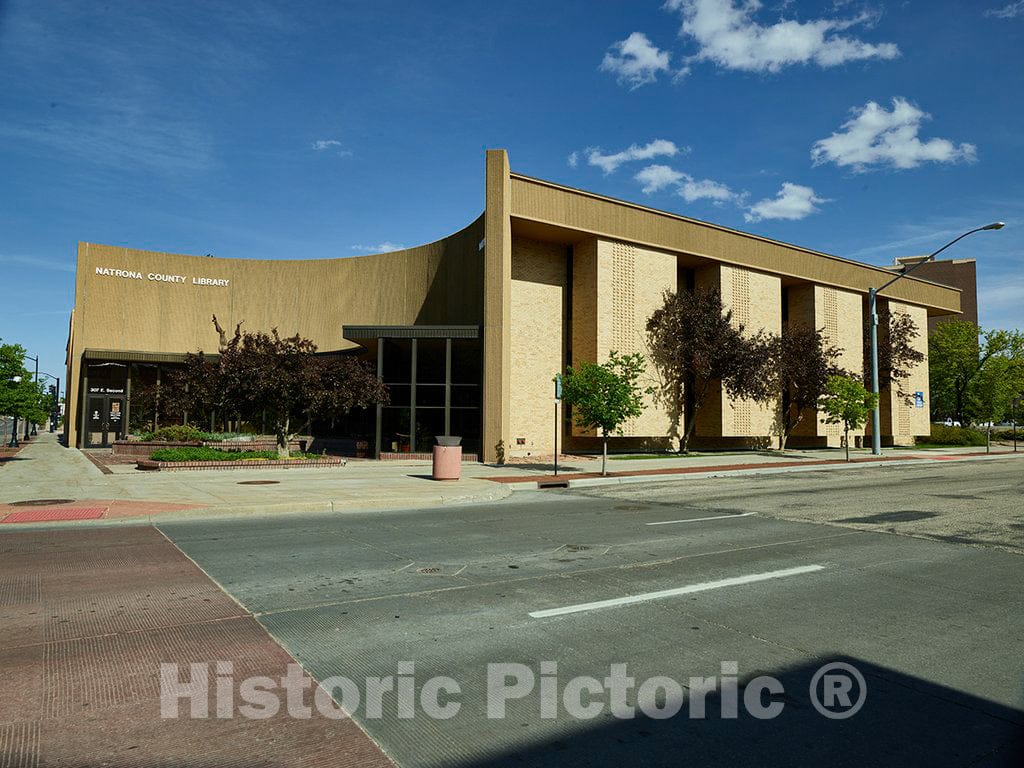 Photo - The Natrona County Library in Casper, Wyoming- Fine Art Photo Reporduction