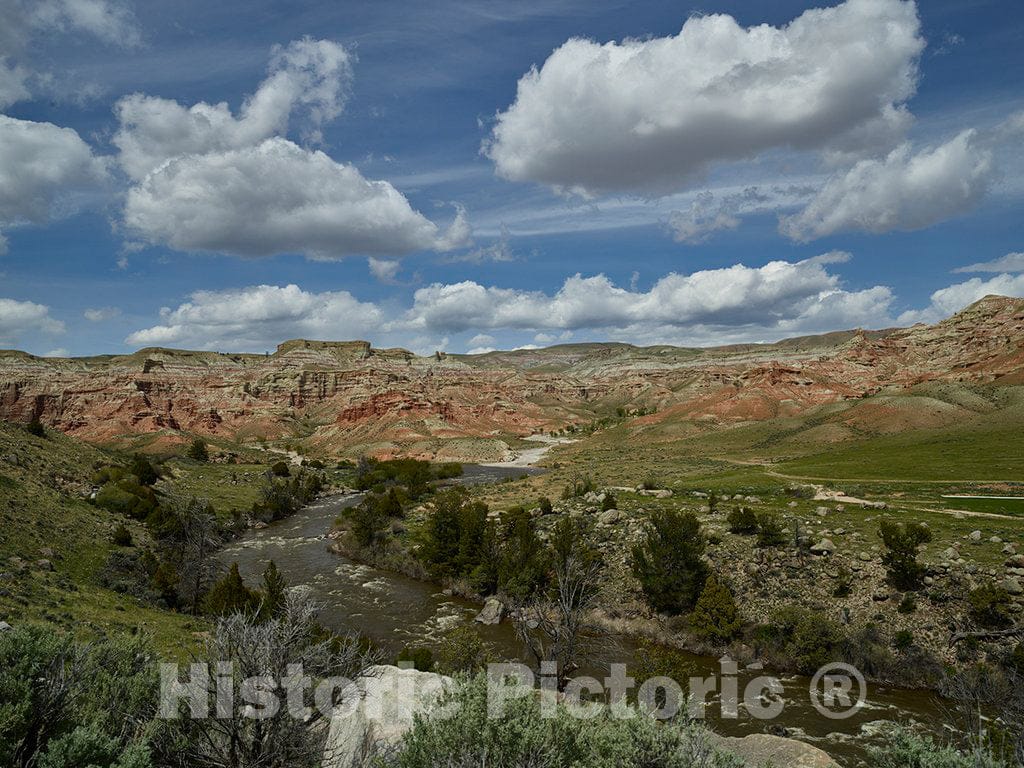 Photo - The Wind River, Flowing Through The Canyon of The Same Name Near Dubois in Fremont County, Wyoming- Fine Art Photo Reporduction