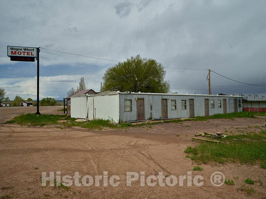 Photo - There are assuredly vacancies in These Motel Units in Fort Bridger, Wyoming- Fine Art Photo Reporduction