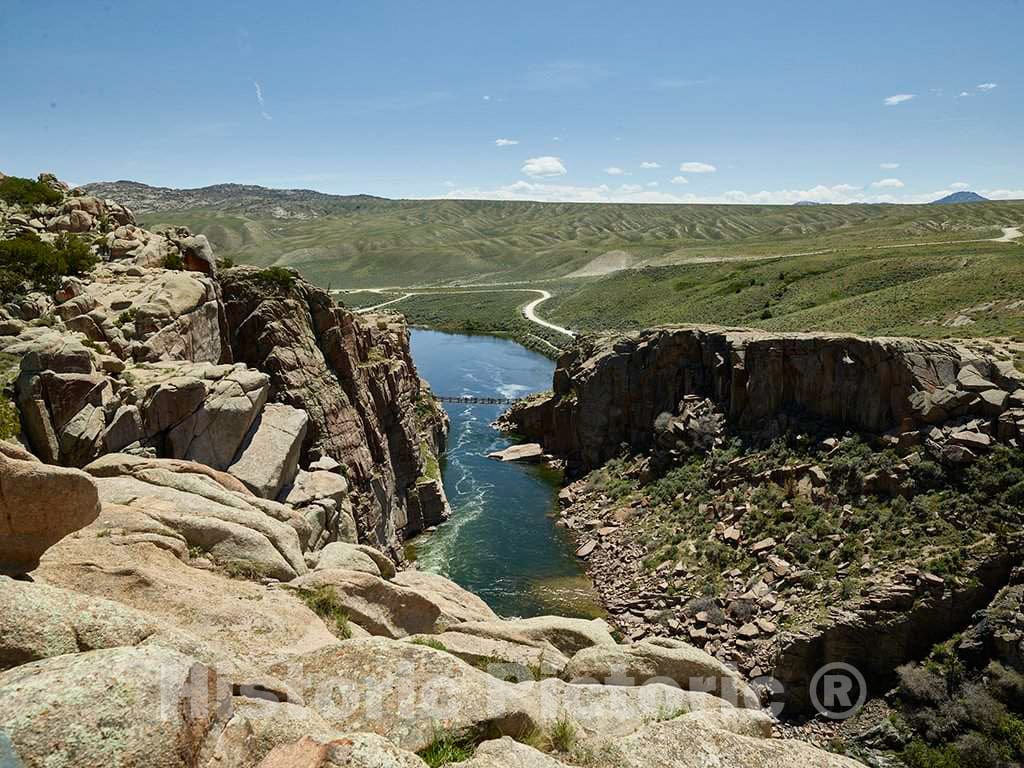 Photo - Part of Pathfinder Dam, a Masonry Dam on The North Platte River, Southwest of Casper in Natrona County, Wyoming- Fine Art Photo Reporduction