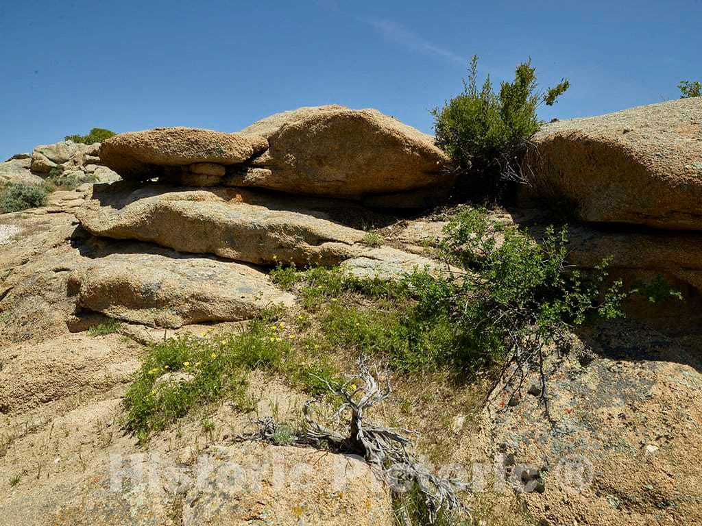 Photo- Rocks Above Pathfinder Dam and Reservoir in Natrona County, Wyoming 2 Fine Art Photo Reproduction