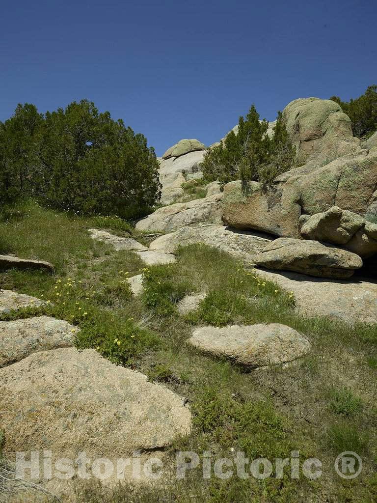 Photo- Rocks above Pathfinder Dam and Reservoir in Natrona County, Wyoming 1 Fine Art Photo Reproduction