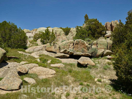 Photo- Rocks above Pathfinder Dam and Reservoir in Natrona County, Wyoming 3 Fine Art Photo Reproduction