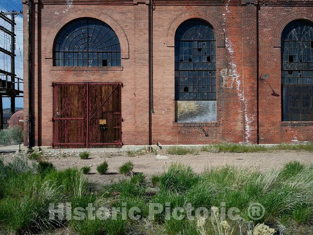 Photo- Abandoned Railroad Building at The Former Union Pacific Maintenance and Roundhouse Facility in Evanston, Wyoming 2 Fine Art Photo Reproduction