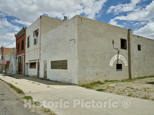 Photo - Nobody Drives up to This Drive-in Window (Where The Products Purchased were Likely Alcoholic) in Shoshoni, Wyoming- Fine Art Photo Reporduction