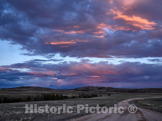 Photo- Sunset in South Pass, the most-traveled and most-trusted low valley; two nearby valleys 1 Fine Art Photo Reproduction
