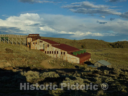 Photograph - Remains of the old Carissa Gold Mine in South Pass City, a mining boomtown of 2,000 people in the 1860s in what is now Fremont County, Wyoming, that by 1949 was a ghost town 2