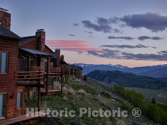 Photograph - Teton Mountain View from one of The Rental Cabins at Spring Creek Ranch, not a Working Ranch but an Upscale Development of Private Villas, Rental Cabins and condominiums 1
