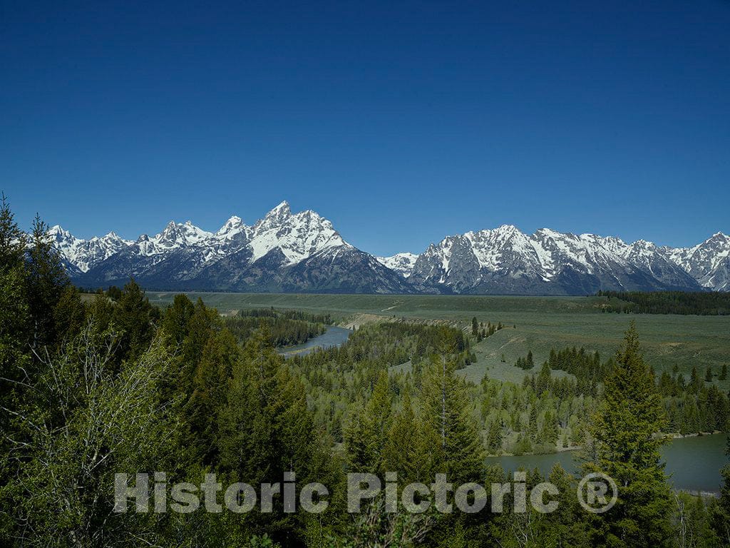 Photo - The Teton Mountain Range in Grand Teton National Park in The Northwestern Corner of Wyoming- Fine Art Photo Reporduction