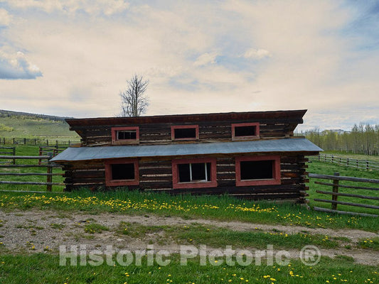 Photo - Cockeyed Cabin in Gore Pass, East of Topanas in Grant County, Colorado- Fine Art Photo Reporduction