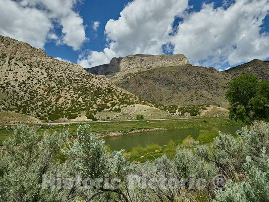Photo- Scene in The Wind River Canyon That Runs roughly from Shoshoni up to Thermopolis in North-Central Wyoming 4 Fine Art Photo Reproduction