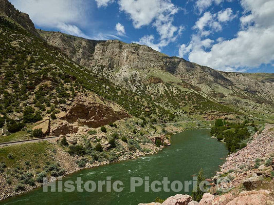 Photo- The Wind River Courses Through The Canyon That Carries its Name and Runs roughly from Shoshoni up to Thermopolis in North-Central Wyoming 7 Fine Art Photo Reproduction
