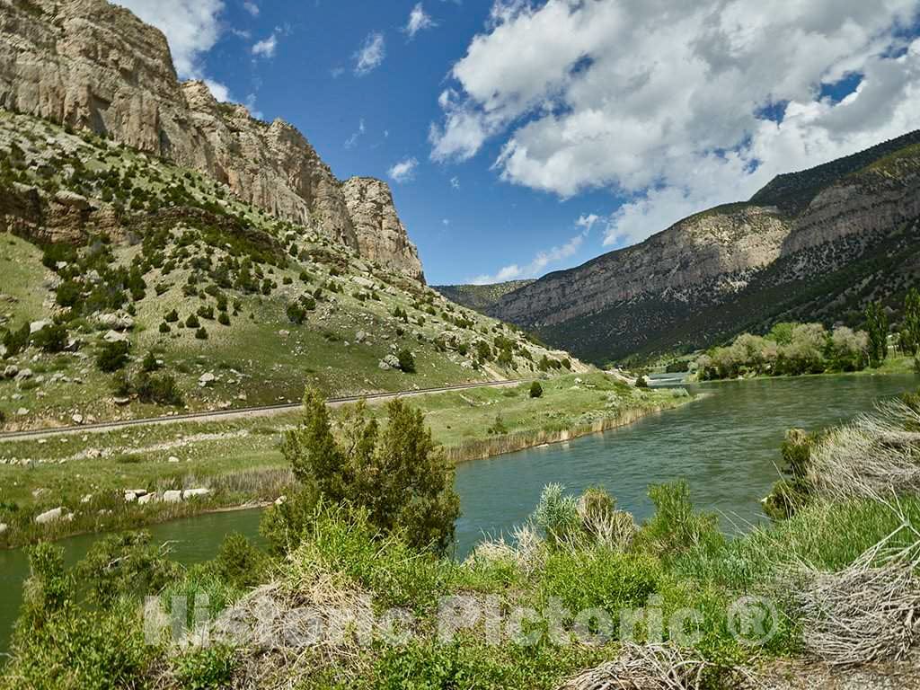 Photo- The Wind River courses through the canyon that carries its name and runs roughly from Shoshoni up to Thermopolis in north-central Wyoming 8 Fine Art Photo Reproduction