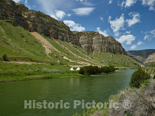 Photo- The Wind River Courses Through The Canyon That Carries its Name and Runs roughly from Shoshoni up to Thermopolis in North-Central Wyoming 9 Fine Art Photo Reproduction