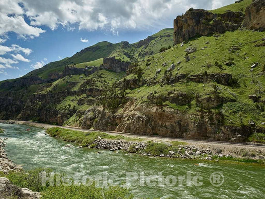 Photo- The Wind River Courses Through The Canyon That Carries its Name and Runs roughly from Shoshoni up to Thermopolis in North-Central Wyoming 10 Fine Art Photo Reproduction