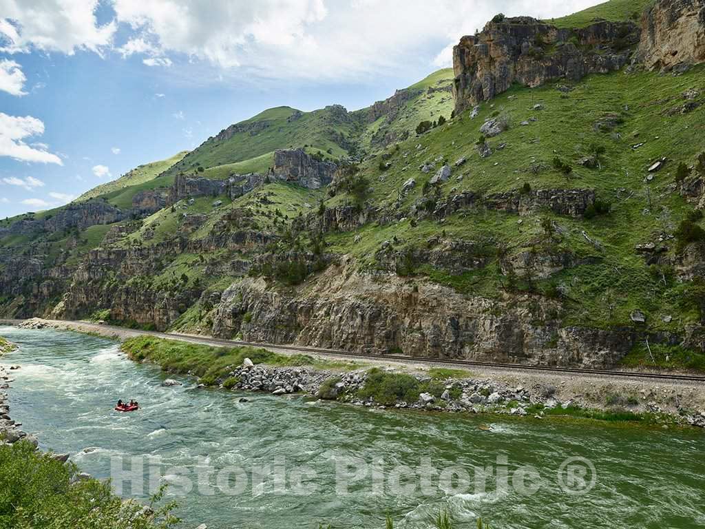 Photo- The Wind River courses through the canyon that carries its name and runs roughly from Shoshoni up to Thermopolis in north-central Wyoming 1 Fine Art Photo Reproduction