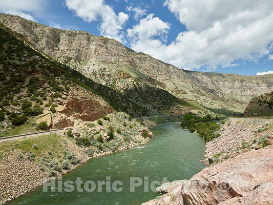 Photo- The Wind River Runs Through The Canyon That Bears its Name, roughly from Shoshoni up Toward Thermopolis in North-Central Wyoming 1 Fine Art Photo Reproduction