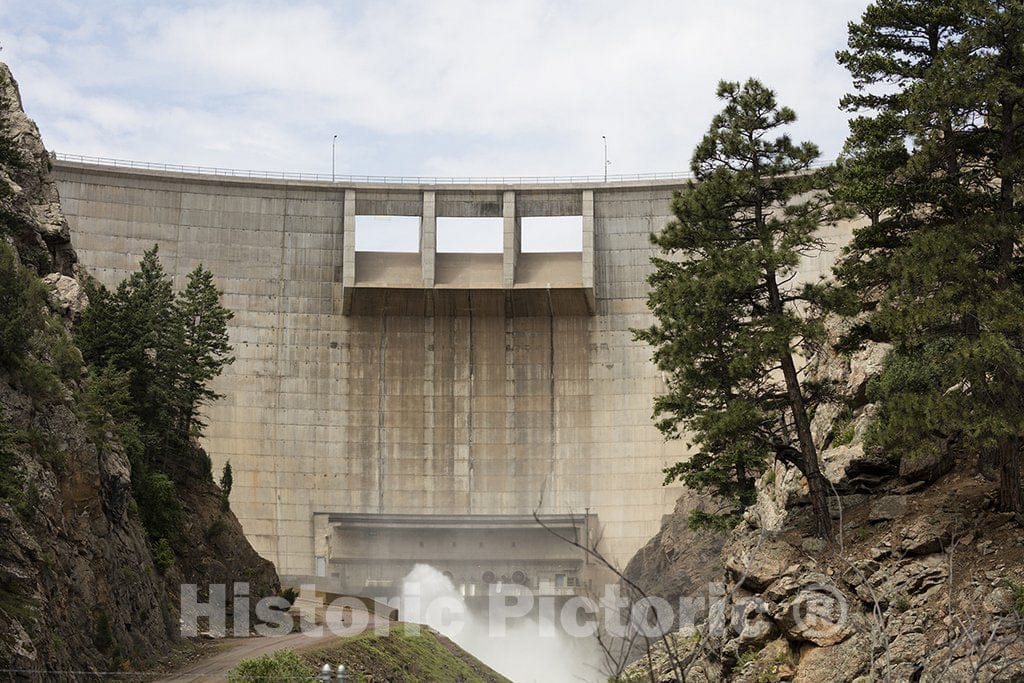 Jefferson and Douglas Counties, CO Photo - The Roaring Strontia Springs Dam in Douglas, County, Colorado.