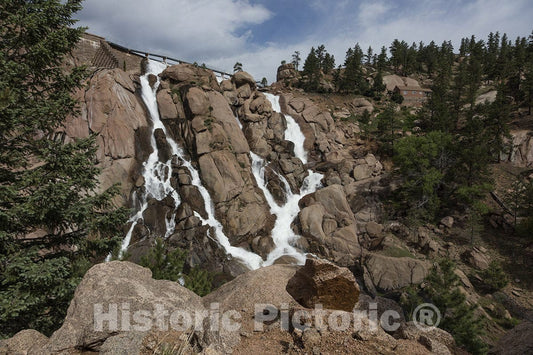 Jefferson County, CO Photo - Water Spills Over The venerable Cheesman Dam-